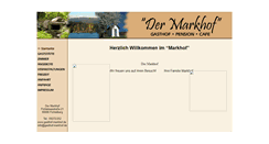 Desktop Screenshot of gasthof-markhof.de